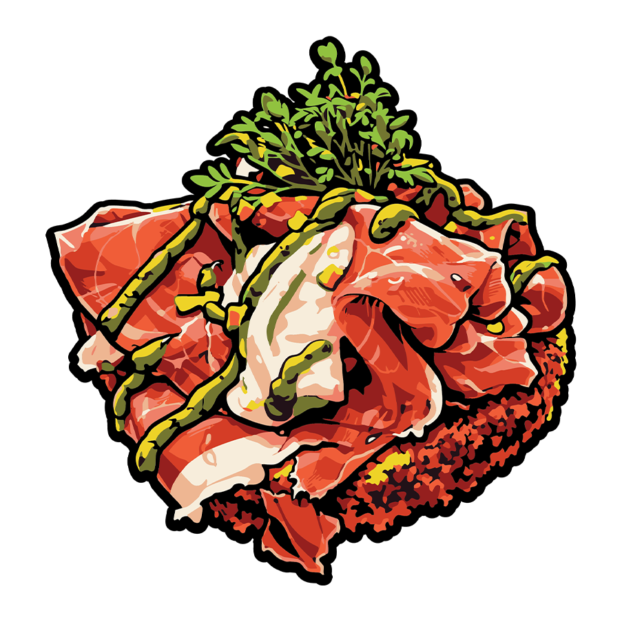 Prosciutto-graffiti